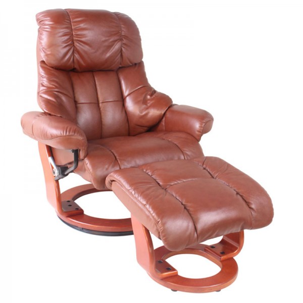 Кожаное кресло-реклайнер Relax LUX