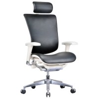 Эргономичное кожаное кресло Expert Star Leather STL-01-BK-L